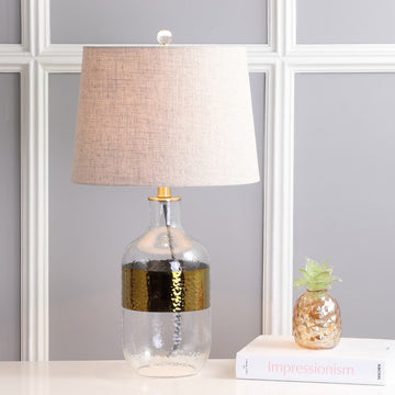 Stevens 25.5" Glass LED Table Lamp - JONATHAN Y